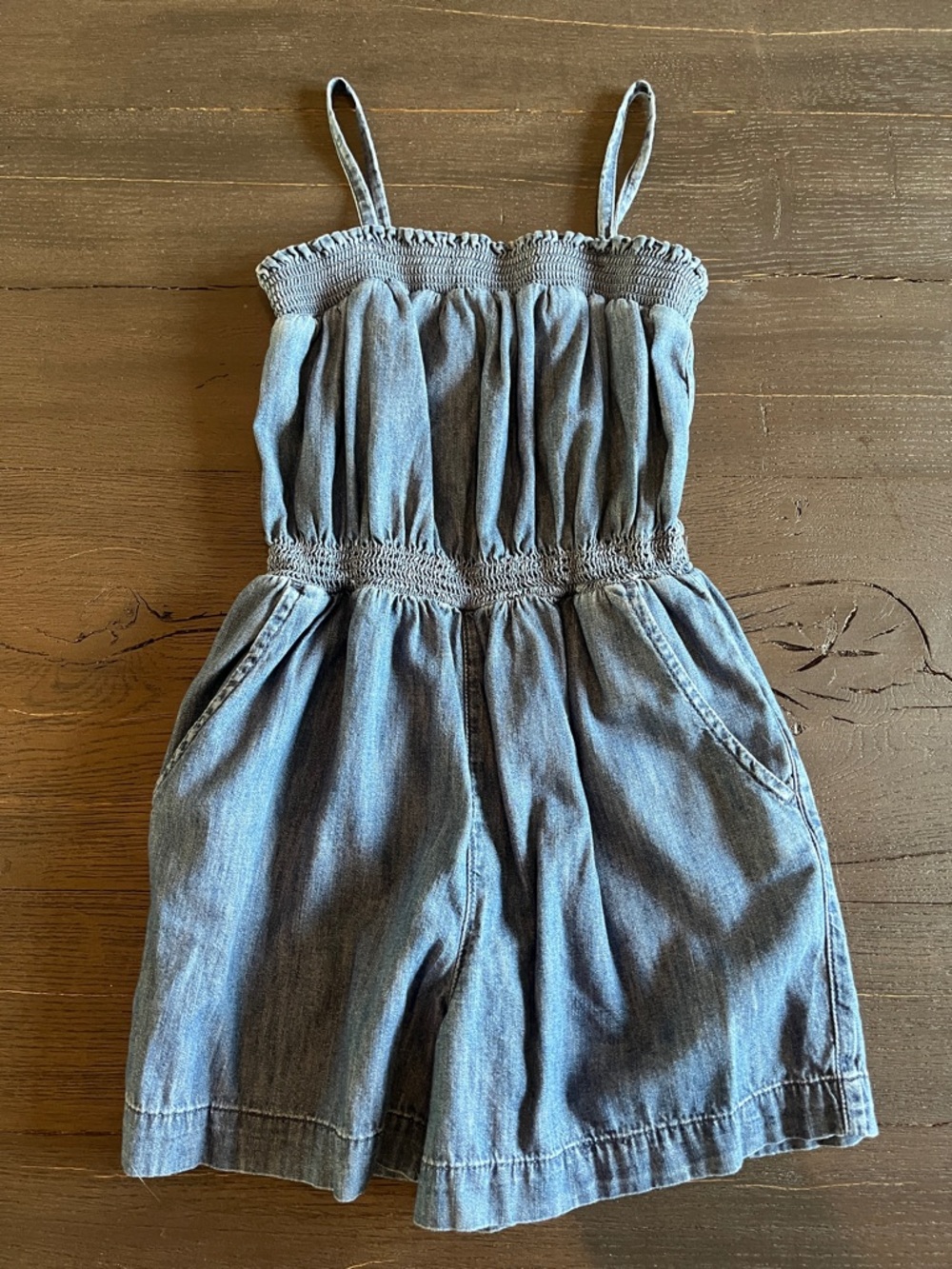 Girls Chambray Romper